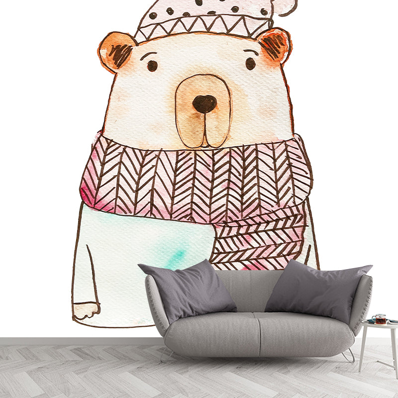Cartoon Animals Wall Mural Wallpaper Sitting Room Wall Mural
