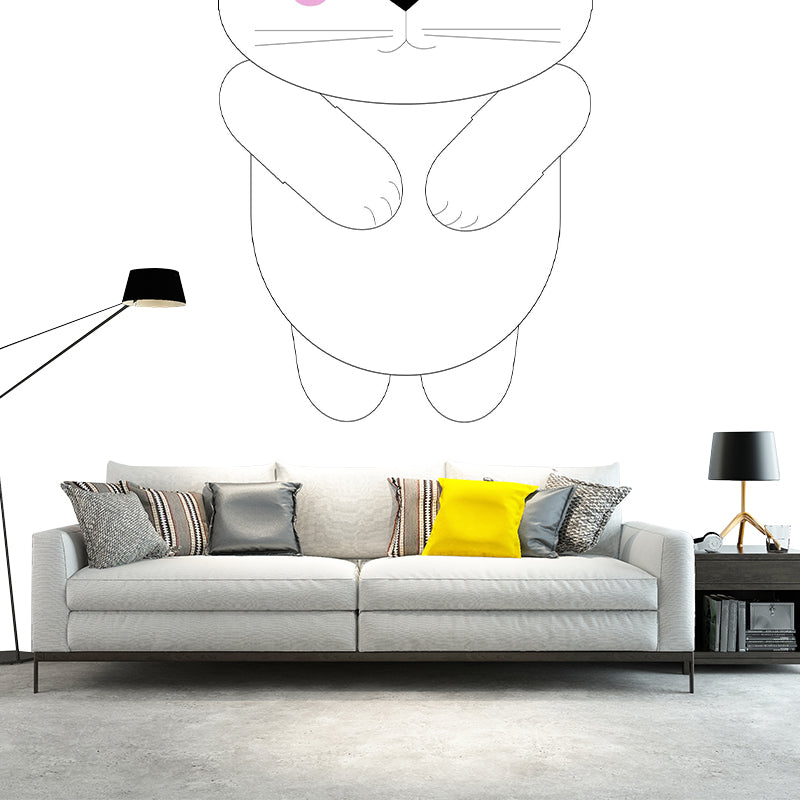 Cartoon Animals Wall Mural Wallpaper Sitting Room Wall Mural