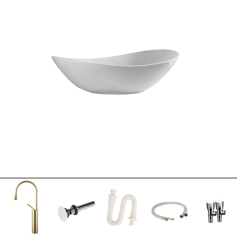Contemporary Vessel Bathroom Sink Porcelain Vessel Lavatory Sink