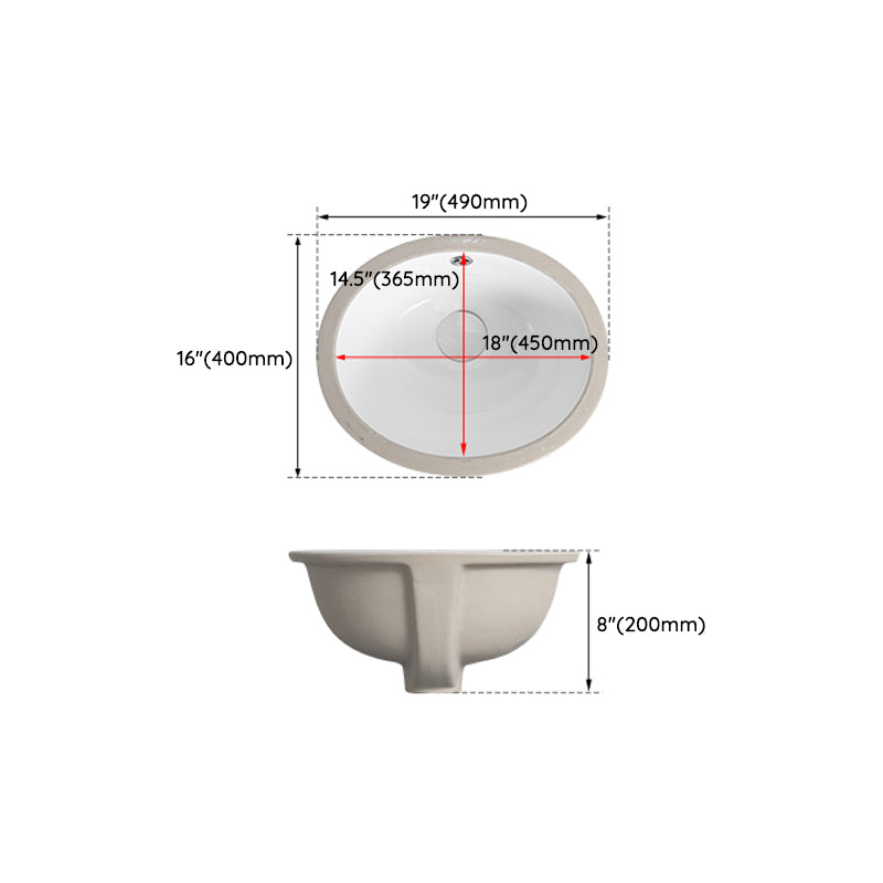 Modern Bathroom Sink Pop-Up Drain Overflow Hole Vessel Sink with Faucet