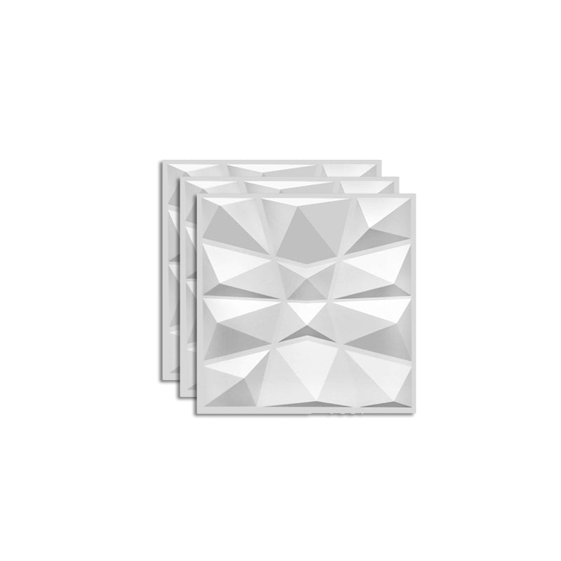 Modern Tin Backsplash Paneling Smooth Upholstered Wall Ceiling in Black and White