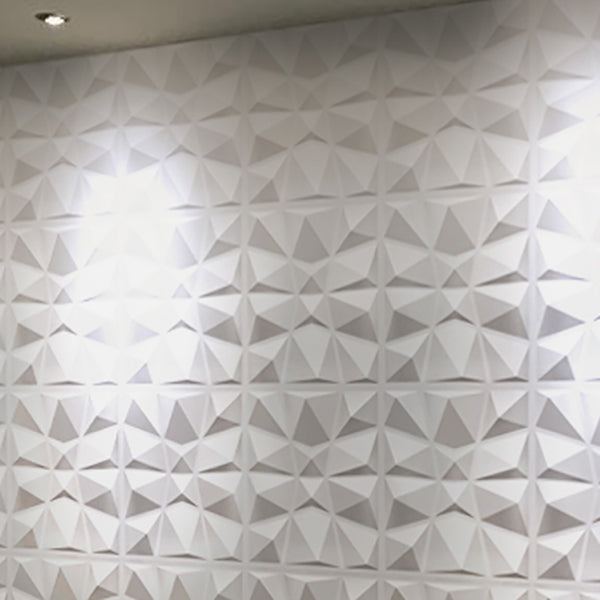 Modern Tin Backsplash Paneling Smooth Upholstered Wall Ceiling in Black and White