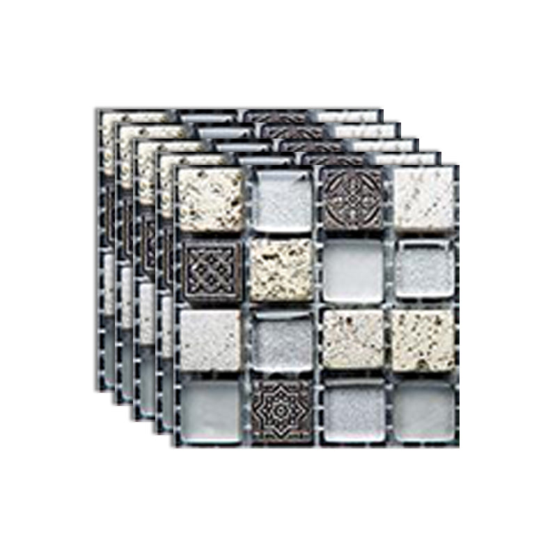 Mosaic Tile Peel and Stick Tile Plastic Waterproof Peel & Stick Mosaic Tile