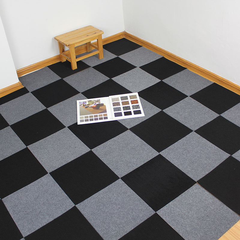 Carpet Tiles 18" X 18" Self-Stick Peel and Stick Level Loop Non-Skid Living Room