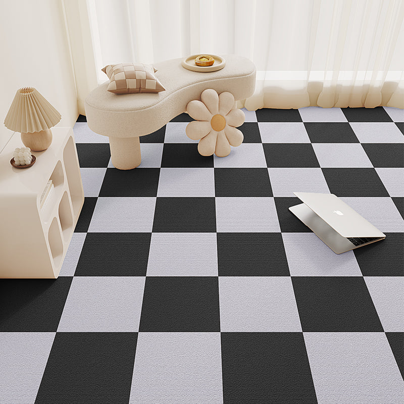 Carpet Tile 12" X 12" Loose Lay Level Loop Non-Skid Living Room