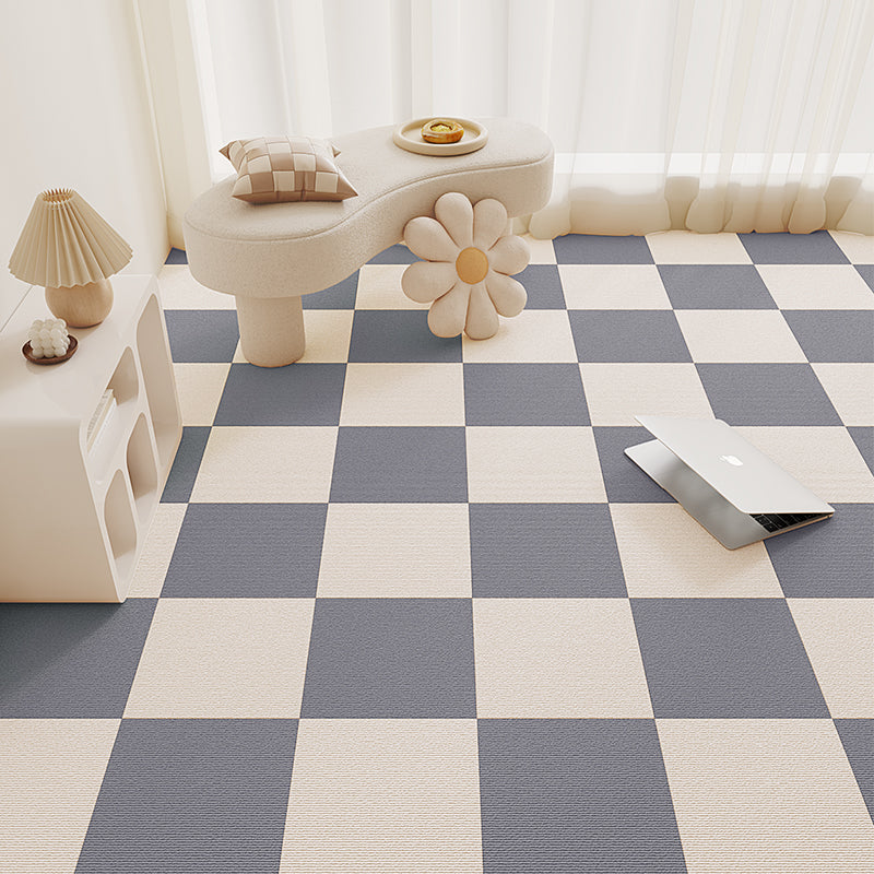 Carpet Tile 12" X 12" Loose Lay Level Loop Non-Skid Living Room