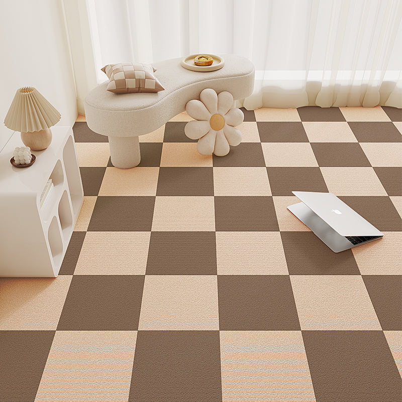 Carpet Tile 12" X 12" Loose Lay Level Loop Non-Skid Living Room