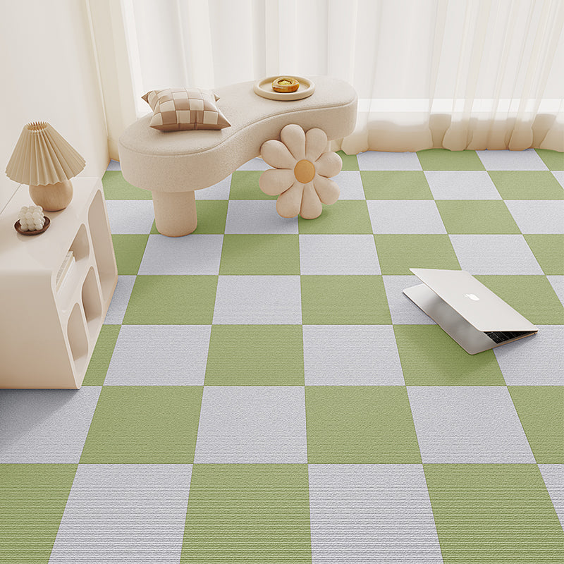 Carpet Tile 12" X 12" Loose Lay Level Loop Non-Skid Living Room