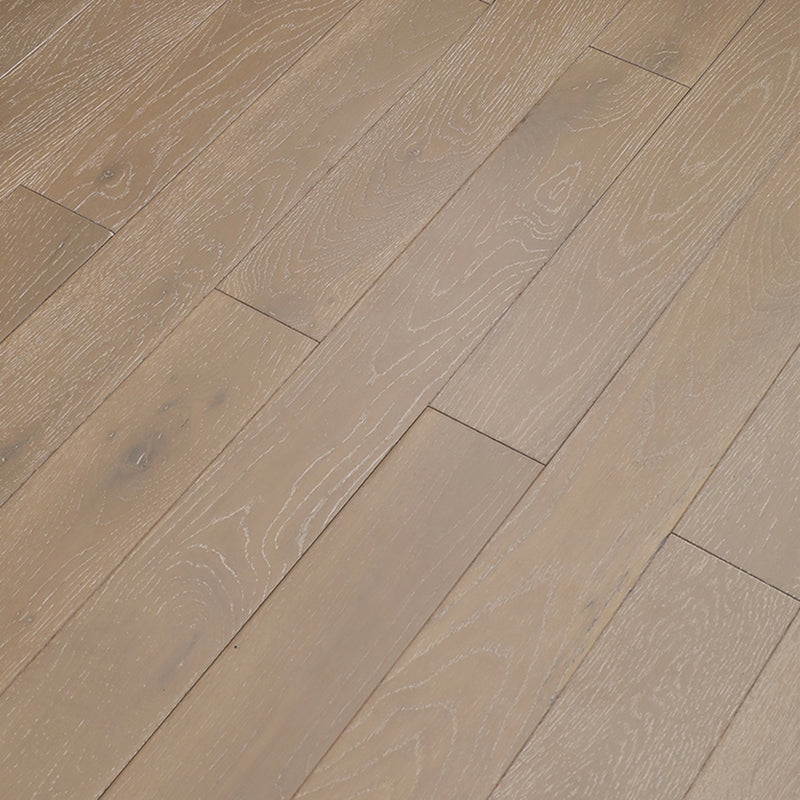 Modern Wood Tile Wire Brushed Water Resistant Click Lock Flooring Planks