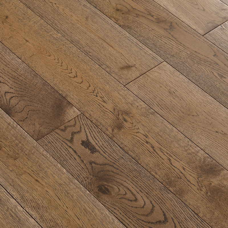 Modern Wood Tile Wire Brushed Water Resistant Click Lock Flooring Planks