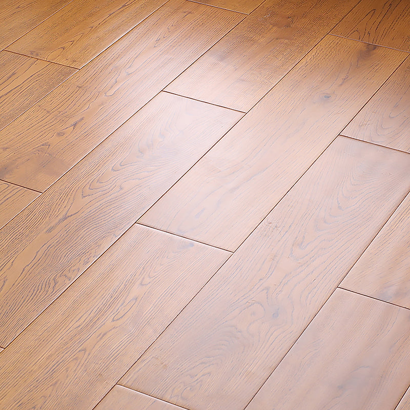 Modern Wood Tile Wire Brushed Water Resistant Click Lock Flooring Planks