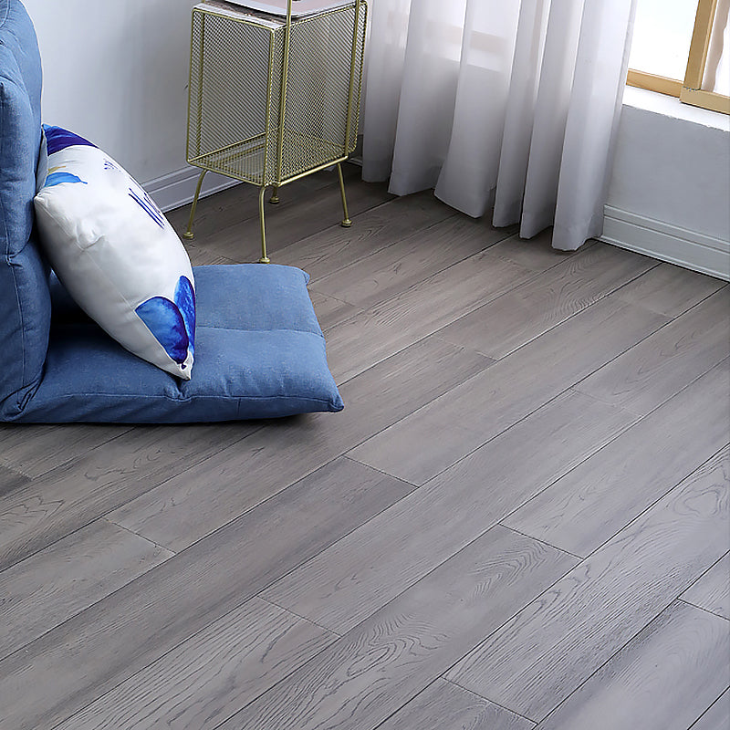 Modern Wood Tile Wire Brushed Water Resistant Click Lock Flooring Planks