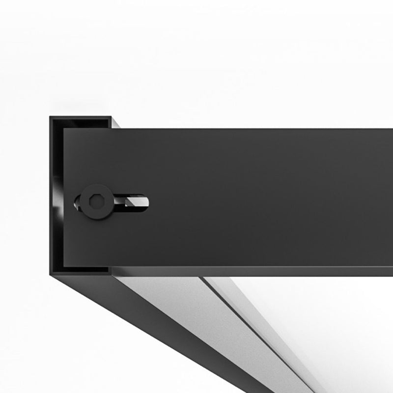 Black Full Frame One-line Pivot Door, Tempered Glass Shower Door