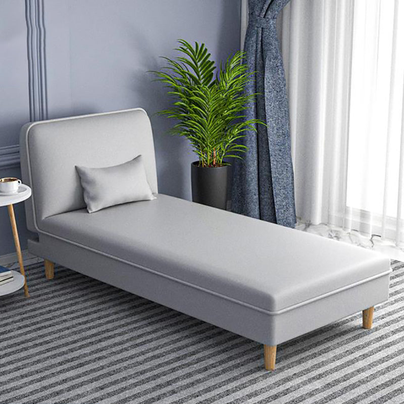 Modern Reclining Armless Chaise Fabric/Faux Leather Accent Chair