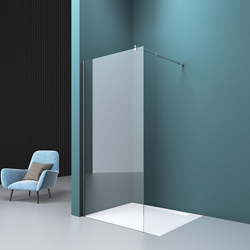 Tempered Glass Transparent Alcove Shower Enclosure with Header
