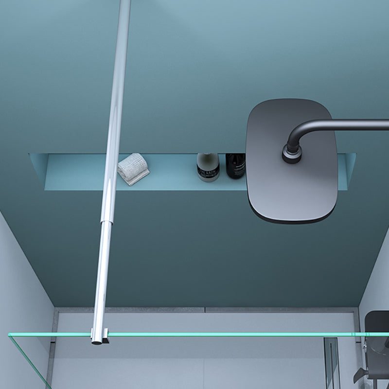 Tempered Glass Transparent Alcove Shower Enclosure with Header