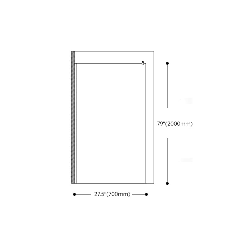 Tempered Glass Transparent Alcove Shower Enclosure with Header