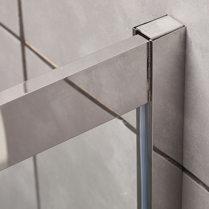 Round 8mm Tempered Shower Enclosure with Fixed Panel and Double Handles