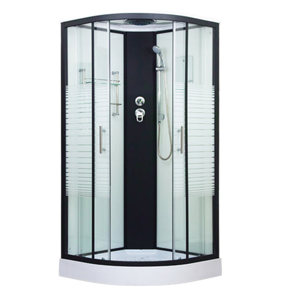 Tempered Glass Shower Stall Double Sliding Shower Stall with Header