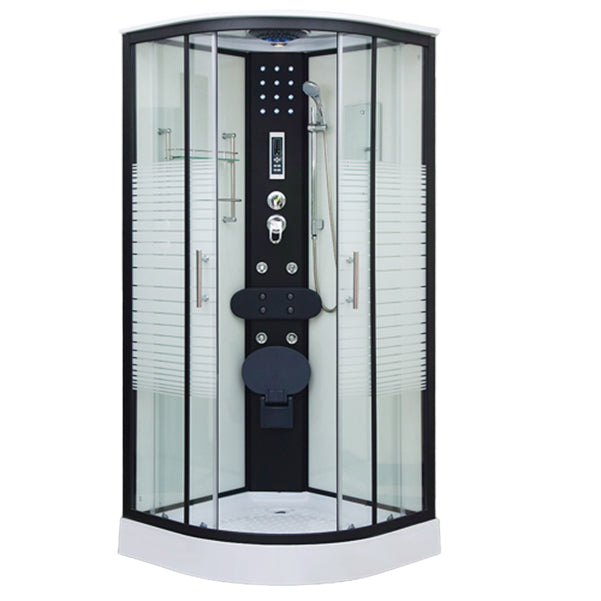 Tempered Glass Shower Stall Double Sliding Shower Stall with Header