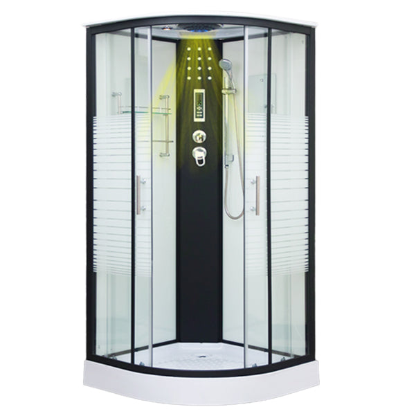 Tempered Glass Shower Stall Double Sliding Shower Stall with Header