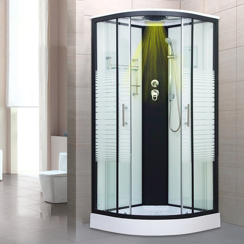 Tempered Glass Shower Stall Double Sliding Shower Stall with Header