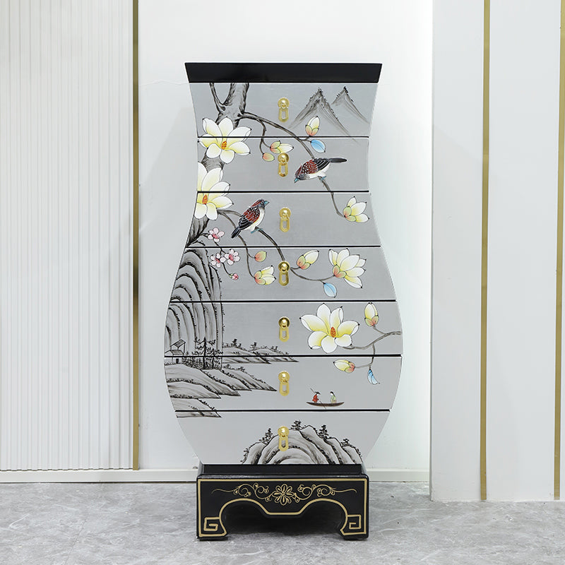 Classic Glam Storage Chest Solid Wood Dresser , 13.26 Inch Width