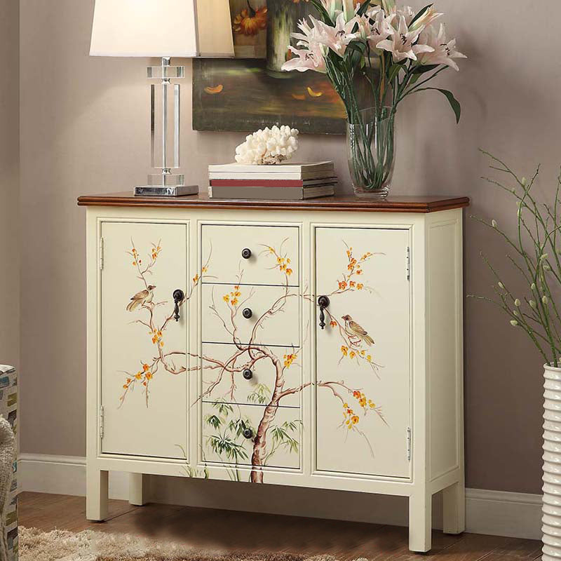 Traditional Storage Chest Solid Wood Storage Chest Dresser with 3/4/6 Drawers
