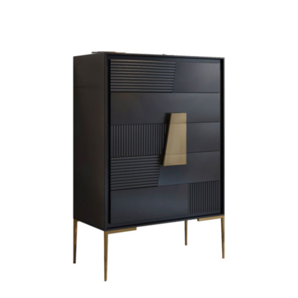 Contemporary Storage Chest Stone Dresser with 4/5 Drawers , 15.6 Inch Width