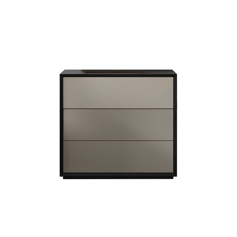 Contemporary Wood Double Dresser Horizontal Storage Chest Dresser for Bedroom