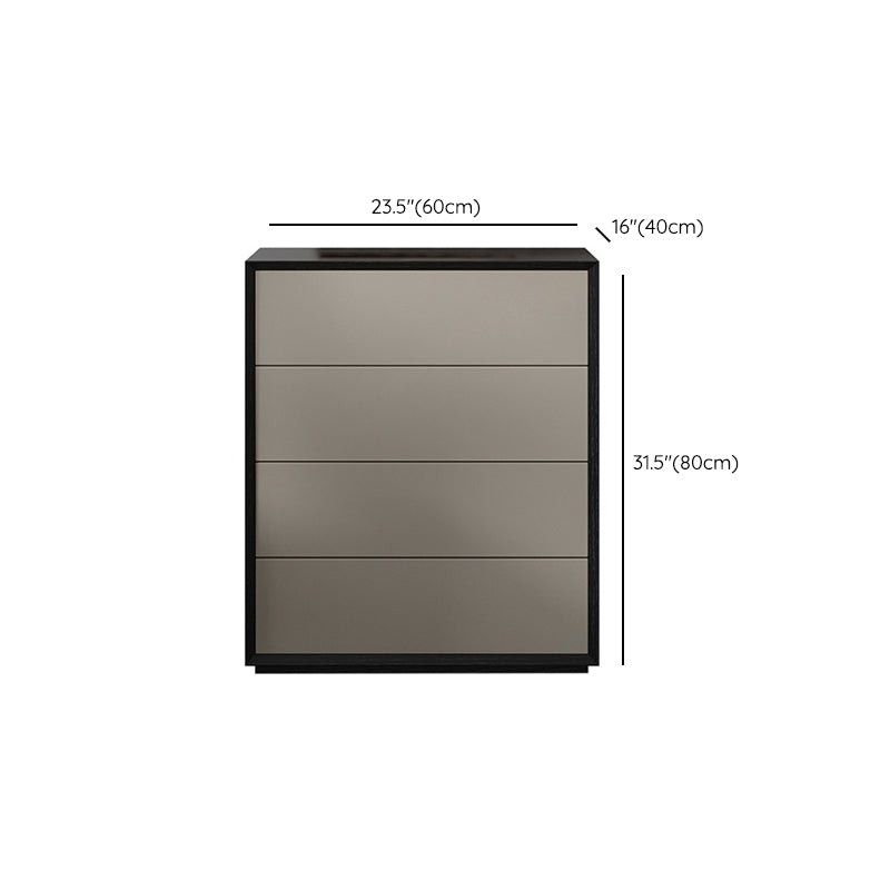 Contemporary Wood Double Dresser Horizontal Storage Chest Dresser for Bedroom