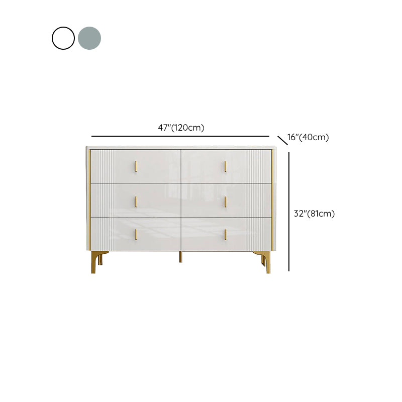 Classic Glam Storage Chest Manufactured Wood Dresser , 15.6 Inch Width