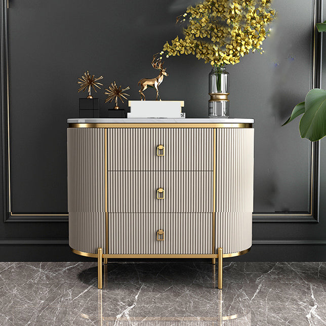 Modern Lingerie Chest Marble Vertical Storage Chest Dresser for Bedroom