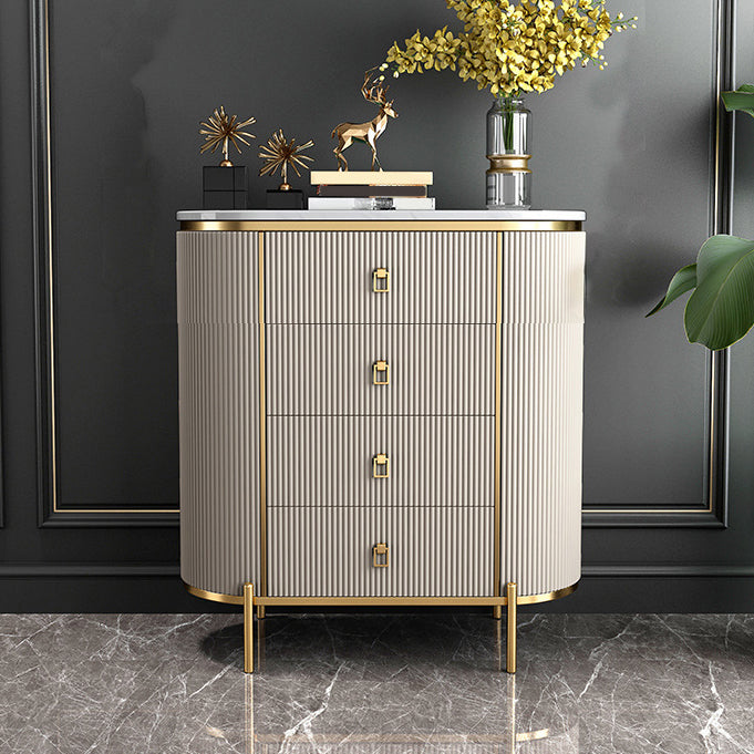 Modern Lingerie Chest Marble Vertical Storage Chest Dresser for Bedroom