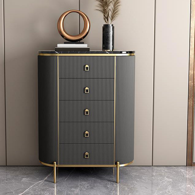 Modern Lingerie Chest Marble Vertical Storage Chest Dresser for Bedroom