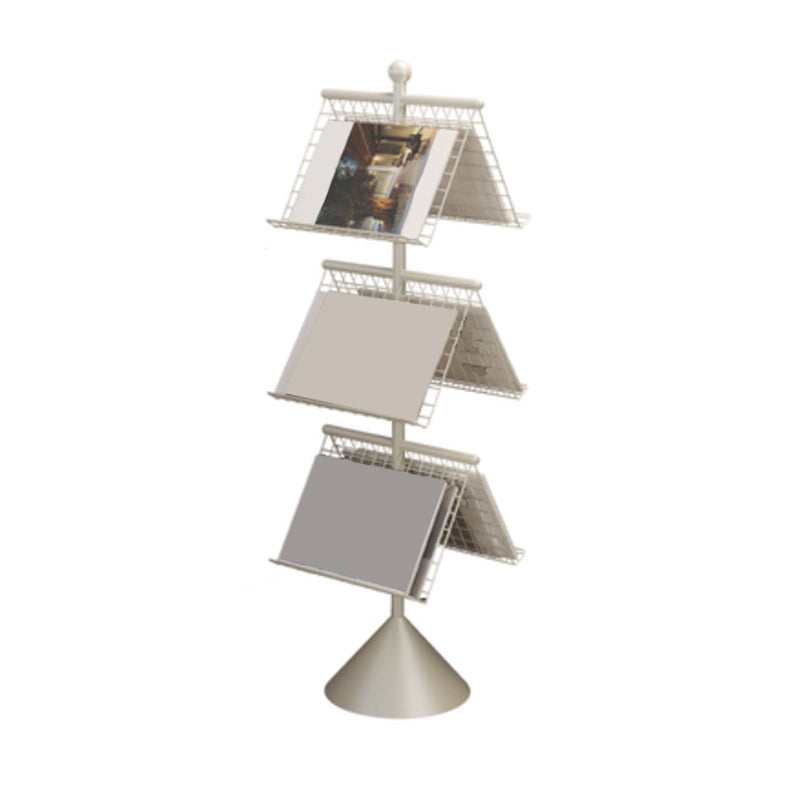 Glam Metal Shelf Bookcase Closed Back Book Shelf for Home Office