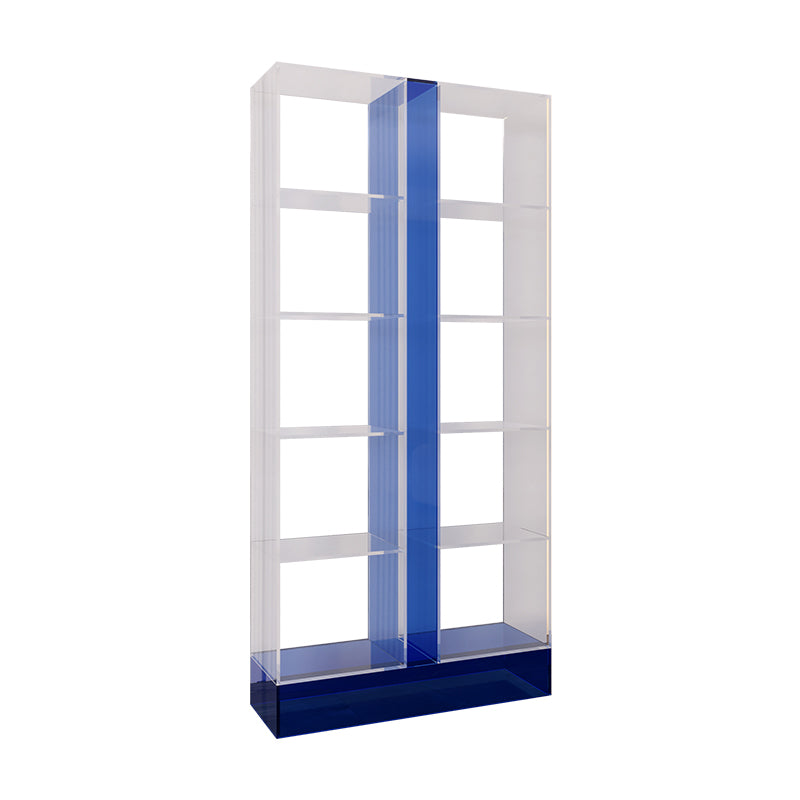 Modern Style Open Back Bookshelf Acrylic Bookcase for Study Room