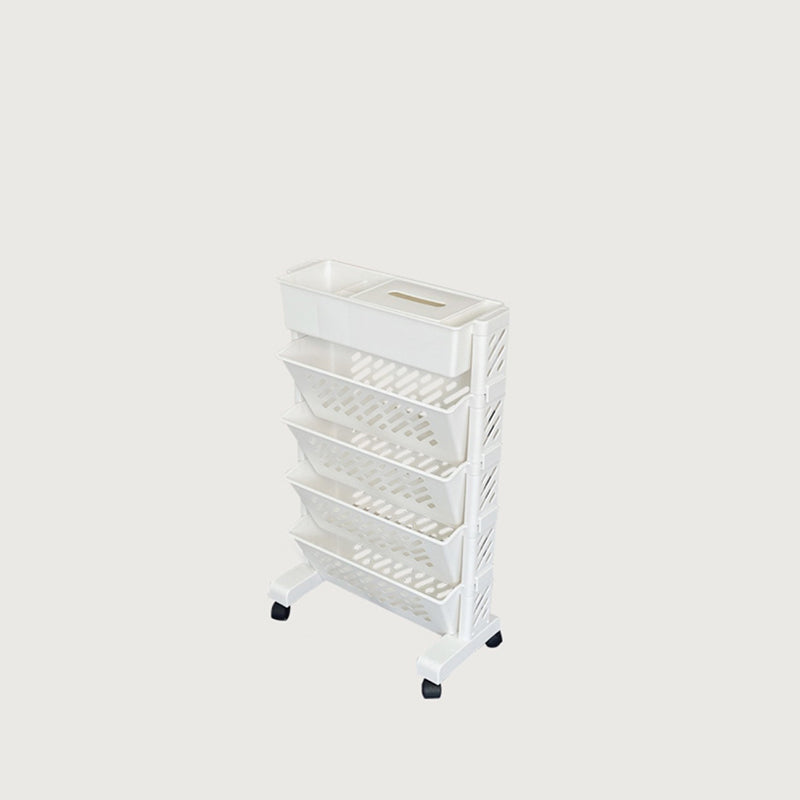 Contemporary Style Closed Back Bookshelf Acrylic Bookcase for Study Room