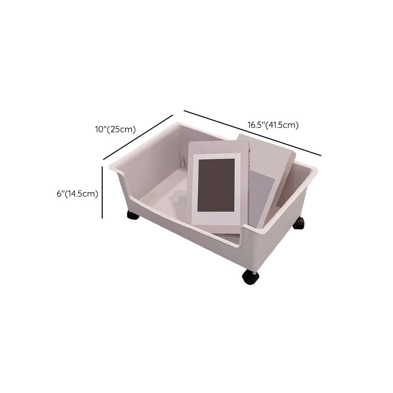 Contemporary Style Closed Back Bookshelf Acrylic Bookcase for Study Room