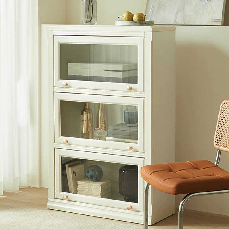 White Standard Bookcase Contemporary Wooden Bookshelf with Shelves