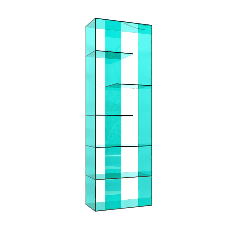 Contemporary Open Back Standard Bookshelf Acrylic Bookcase for Study Room