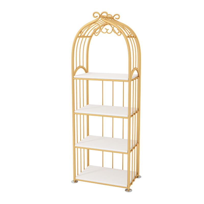 Gold Standard Bookcase Metal Open Back Contemporary Bookshelf