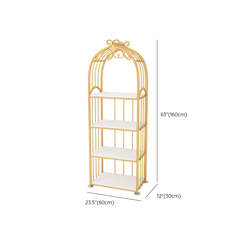 Gold Standard Bookcase Metal Open Back Contemporary Bookshelf
