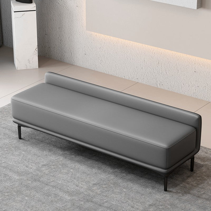 Modern Style Cushioned Seating Bench Rectangle Entryway and Bedroom Bench