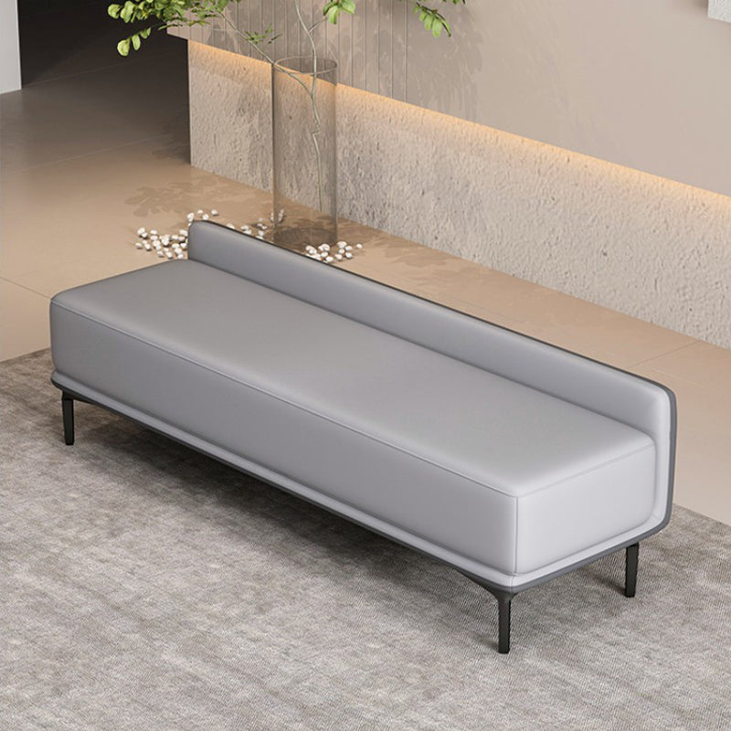 Modern Style Cushioned Seating Bench Rectangle Entryway and Bedroom Bench