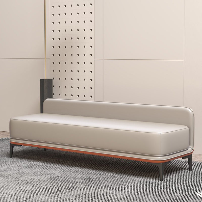 Modern Style Cushioned Seating Bench Rectangle Entryway and Bedroom Bench