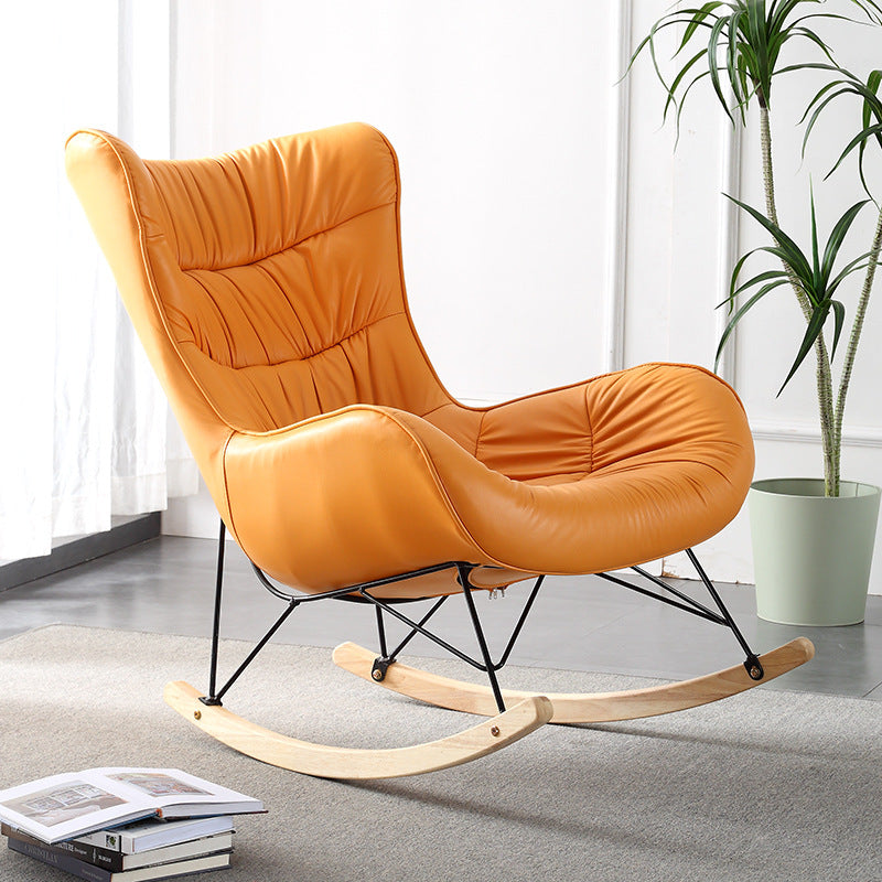 Modern Indoor Sofa Rocking Chair Nursery Rocking Chair with Ottoman