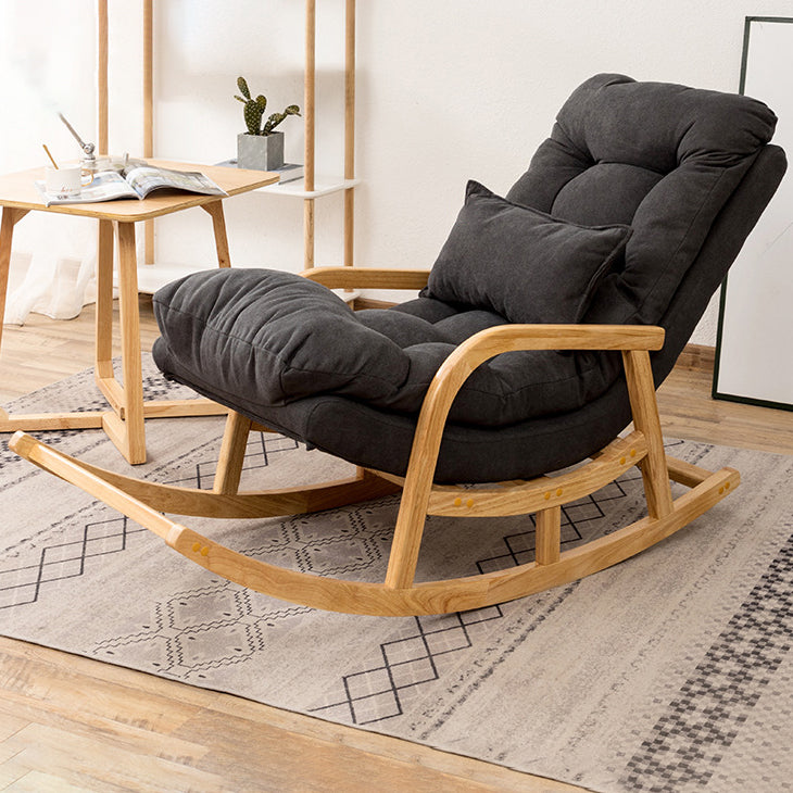 Contemporary Style Leisure Sofa Rocking Chair Indoor Rocking Chair with Cushion