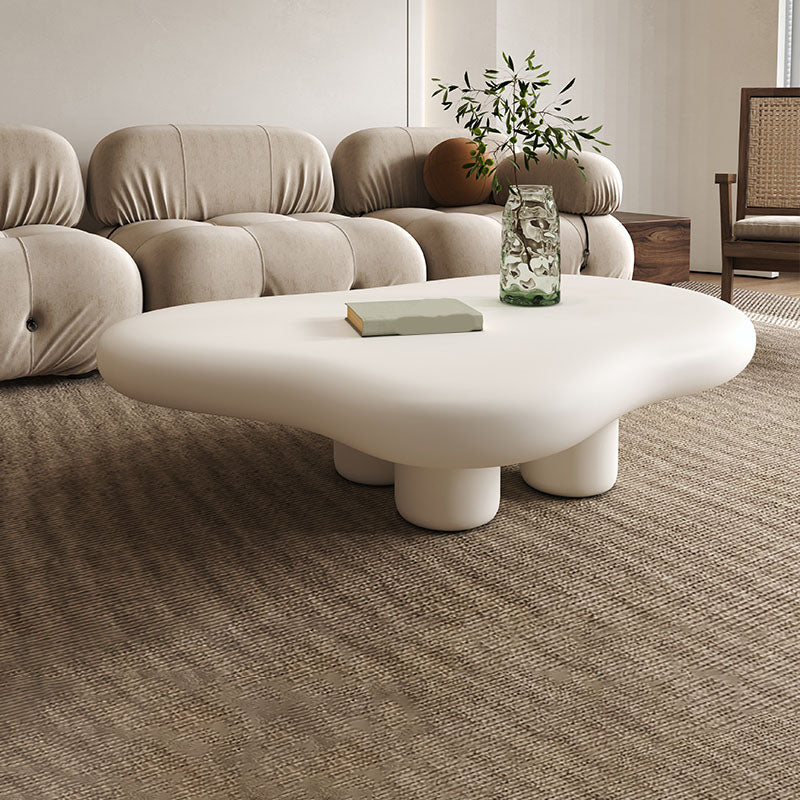 4 Legs Geometric Coffee Table Contemporary Manufactured Wood Cocktail Table