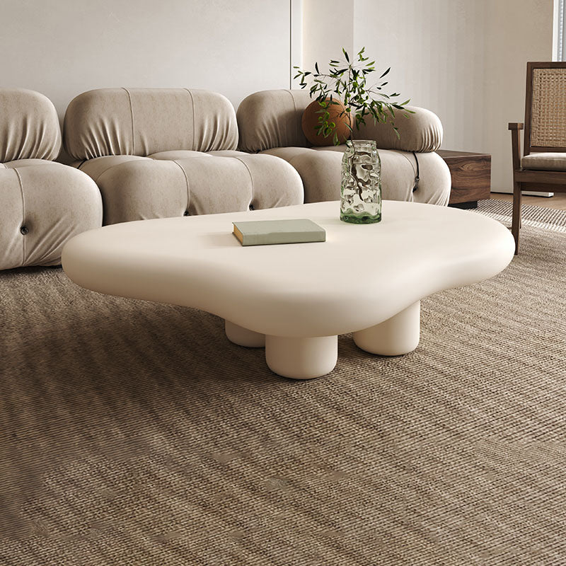 4 Legs Geometric Coffee Table Contemporary Manufactured Wood Cocktail Table